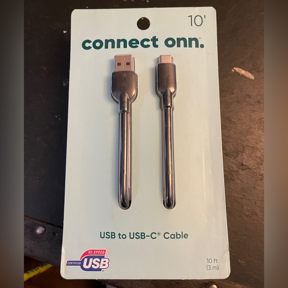 Onn USB-C to USB 2.0 Cable 10ft